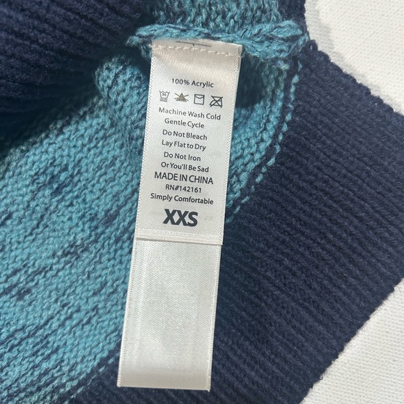BRAND NEW LuLaRoe XXS Torrie V-Neck Sweater - Blue Solid - Picture 7 of 7